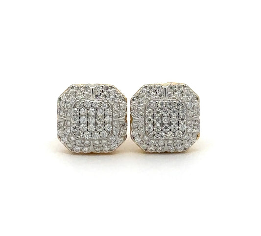 AETHER 0.58 CTW gold earrings