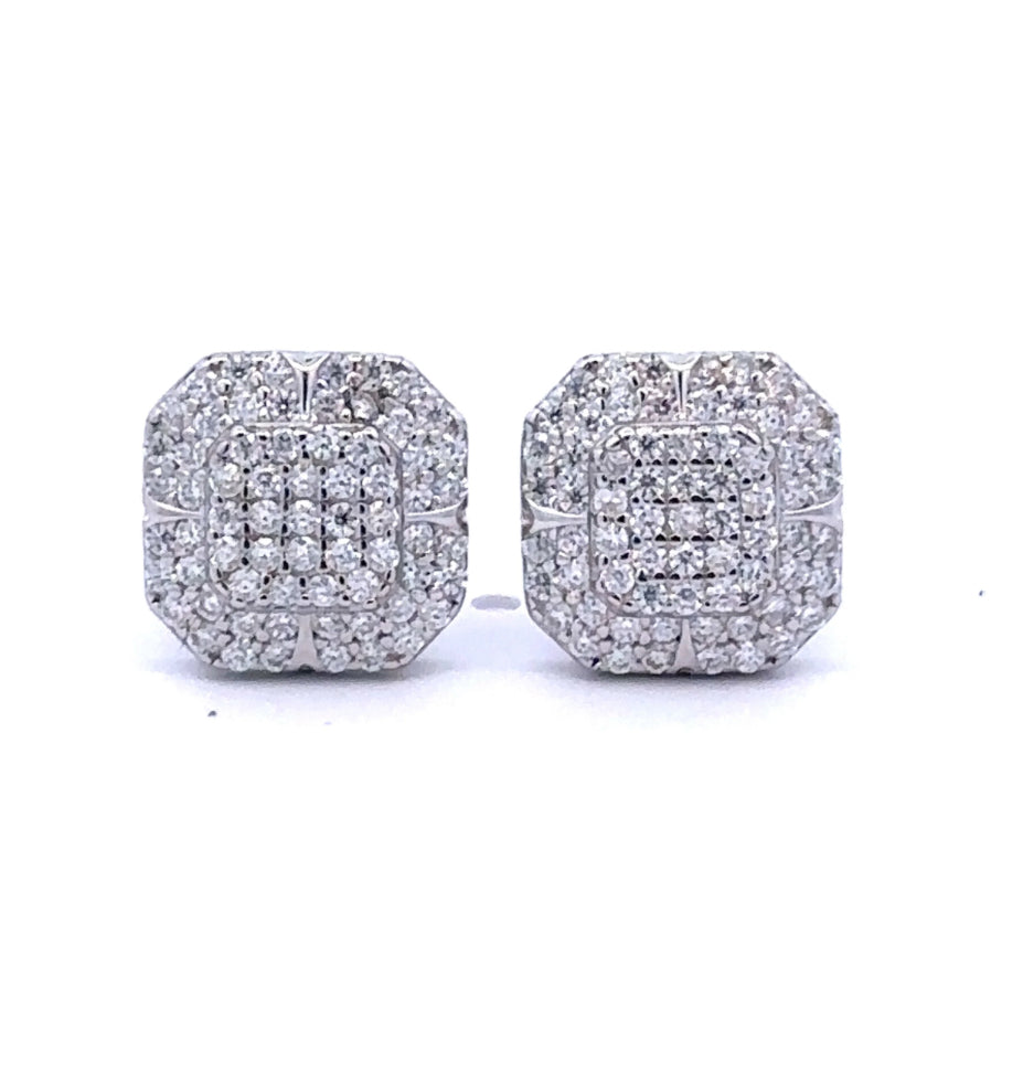 AETHER 0.58 CTW gold earrings