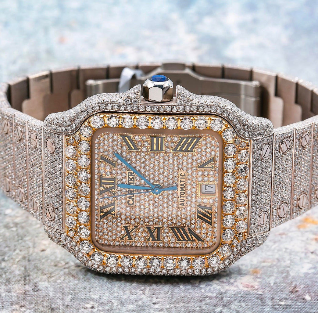 Cartier Santos (Diamond tester Certified)