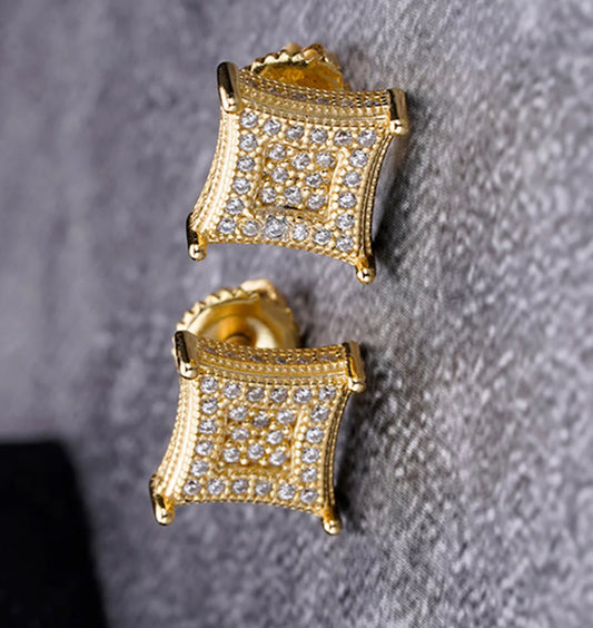14k Gold Earrings (Diamond Tester Certified)