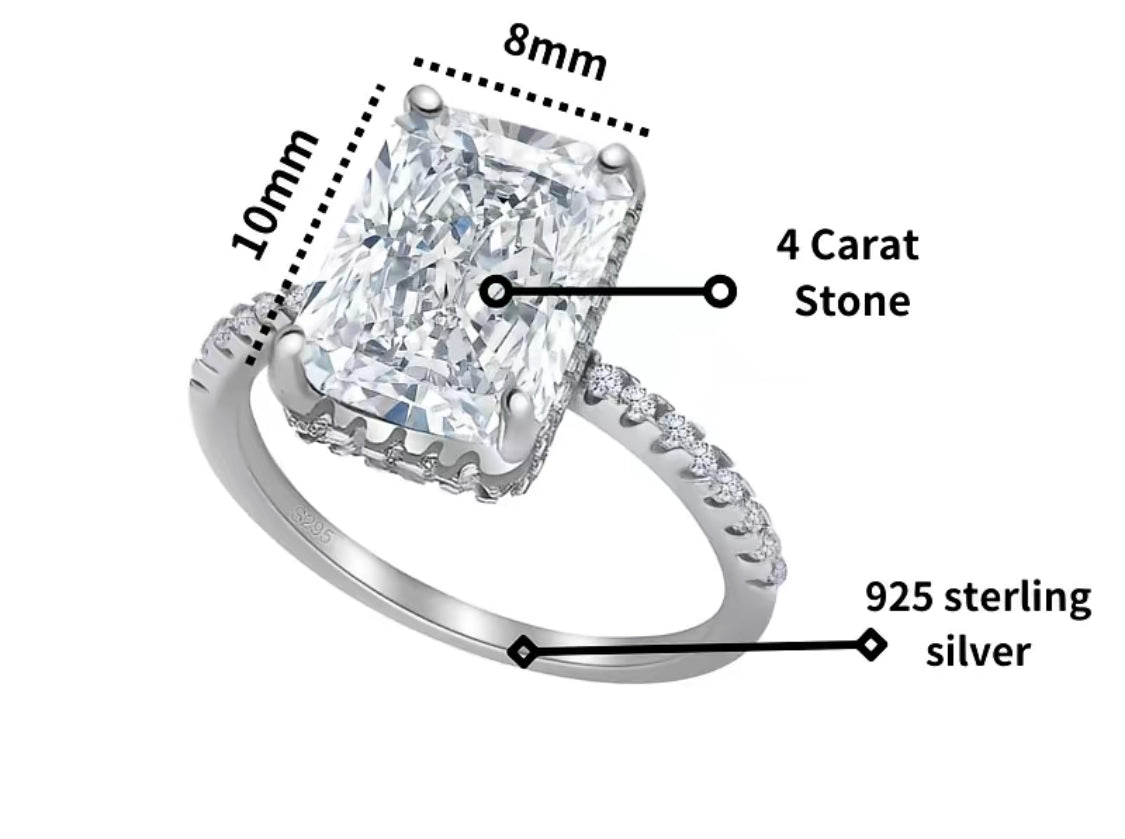 Lab Grown Diamond Engagement Ring (4 carat)
