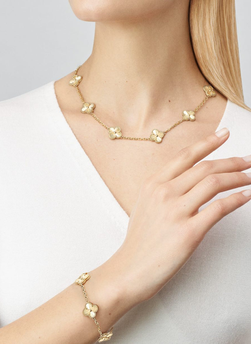 Van Cleef inspired jewelry (18k gold plated stainless steel )