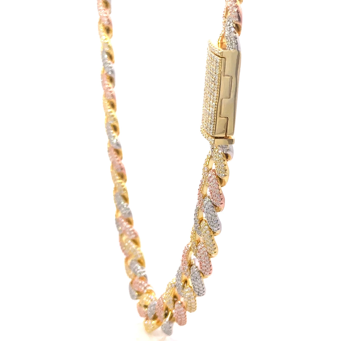 Moissanite Cuban link (925 sterling silver )