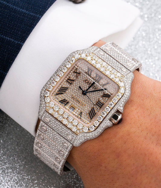 Cartier Santos (Diamond tester Certified)