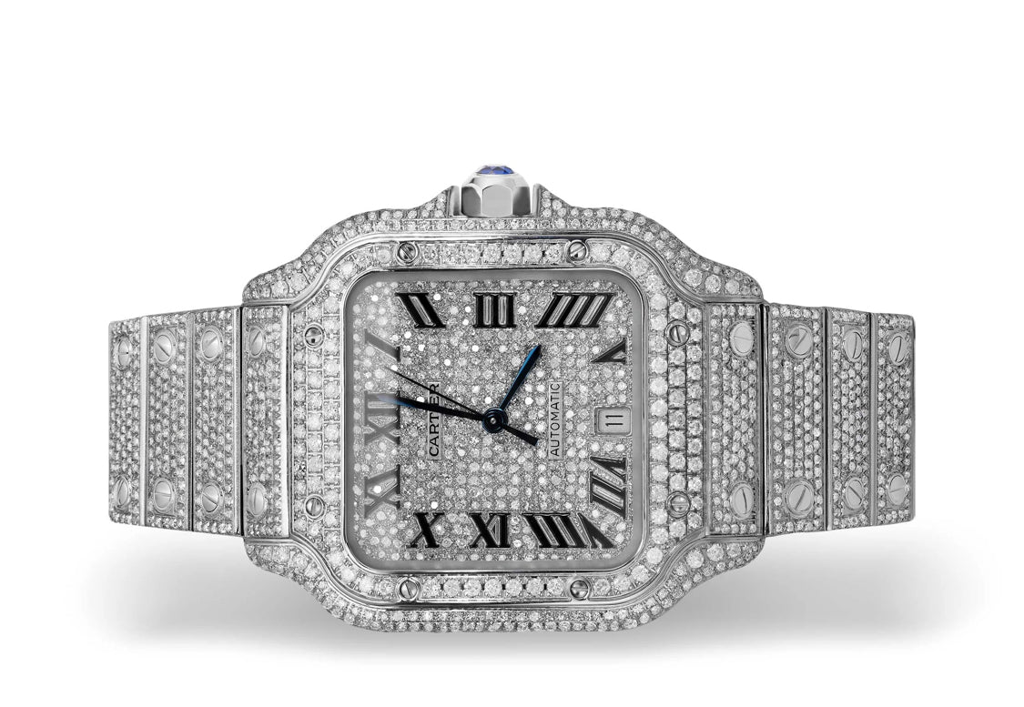 Cartier Santos (Diamond tester Certified)